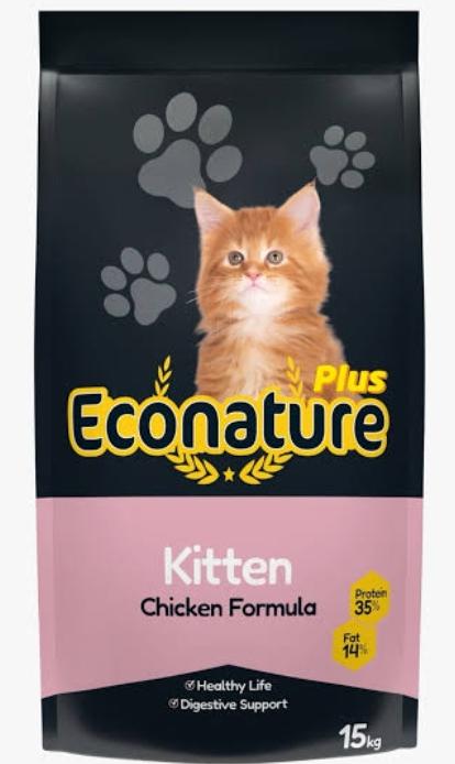 Econature kitten with chicken formula 15kg