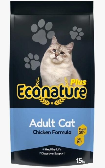 Econature adult cat with chicken formula 15kg