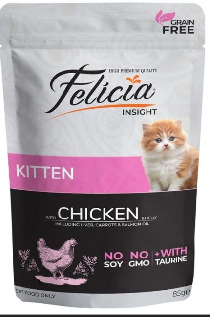 Felicia kitten jelly pouch with chicken 85g
