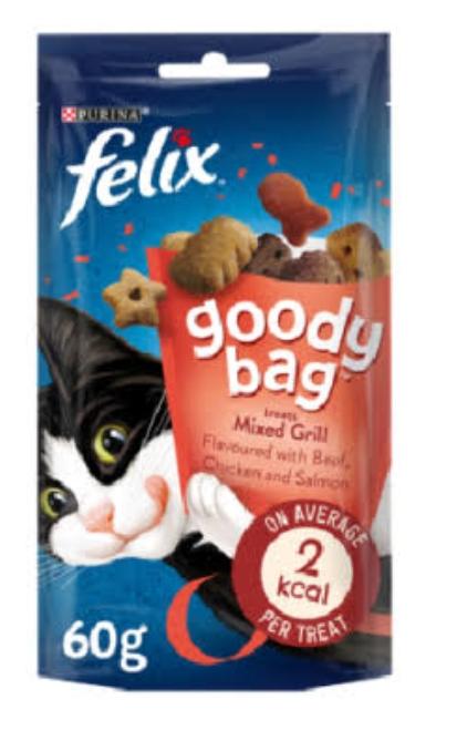 Felix goody bag mixed grill cat dry treats