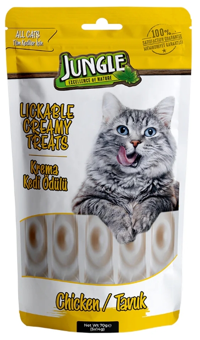 Jungle adult cat creamy treats with chicken