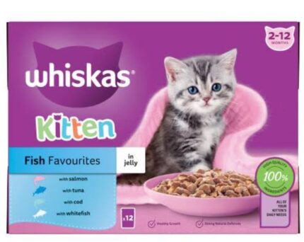Whiskas fish favourites kitten wet food 85g