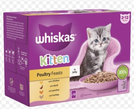 Whiskas poultry feasts kitten wet food 85g