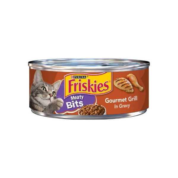 19f806119e8ccfcbd0437e8a3e16f863.png Friskies Meaty Bits Gourmet Grill in Gravy - Image 1