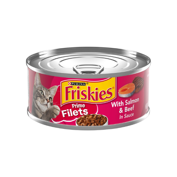 27b2707ec21163c5ac4e6e8d5f2db375.png Friskies Prime Filets With Salmon & Beef In Sauce - Image 1