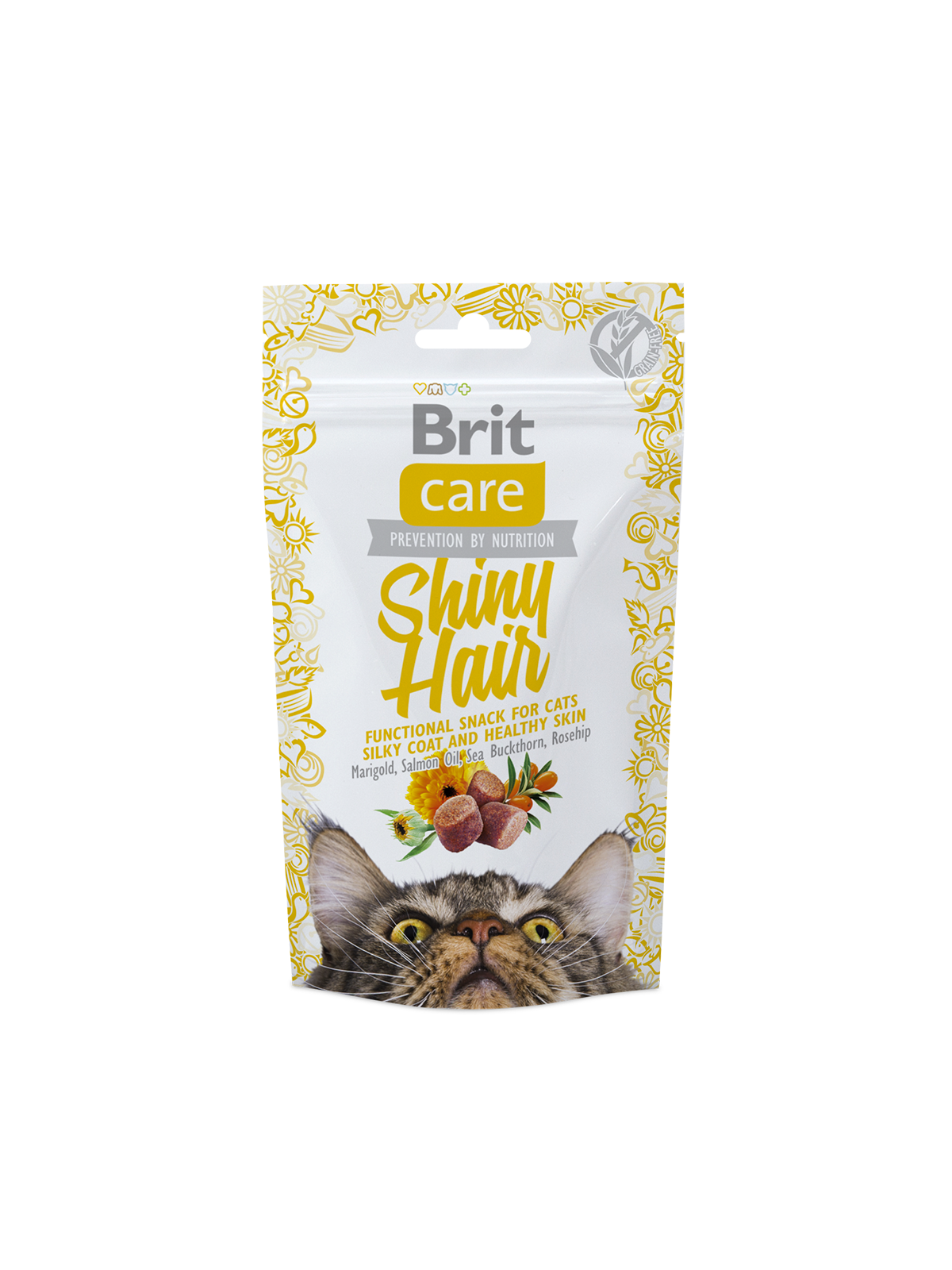 36bdf8e477fff5e1247e92590eee720c.png Brit Care Cat Snack Shiny Hair - Image 1