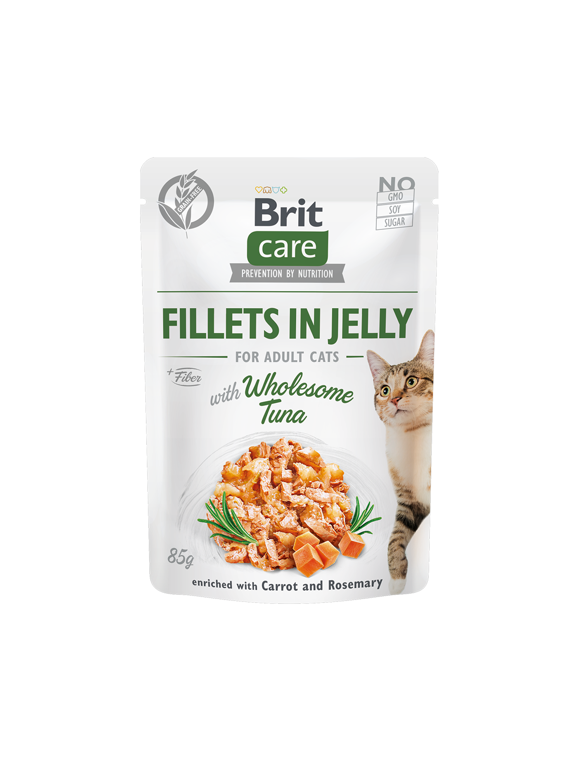 5c891bf8a0d528d73a4628751d5b77d1.png Brit Care Cat Pouch Wholesome Tuna in Jelly - Image 1