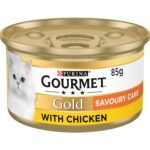 Gourmet Gold Tin Cat Food Savoury Cake With Chicken 85g - Image 3