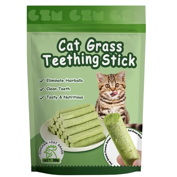 7e98c7add06d4f1217ec264f145f7072.png Cat Grass Teething Stick Chicken 30g - Image 1