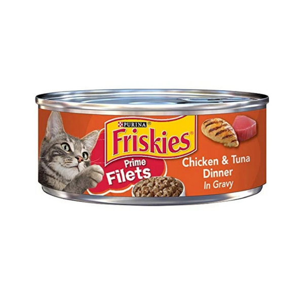 80854905ae45771bfb9cdd5294f5d2c5.png Friskies Prime Filets With Chicken & Tuna Dinner In Gravy - Image 1