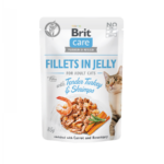 Brit Care Cat Pouch Tender Turkey & Shrimps in Jelly