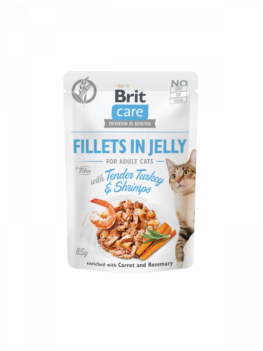 97c176e9ba989147659cc426c8cd7624.png Brit Care Cat Pouch Tender Turkey & Shrimps in Jelly - Image 1
