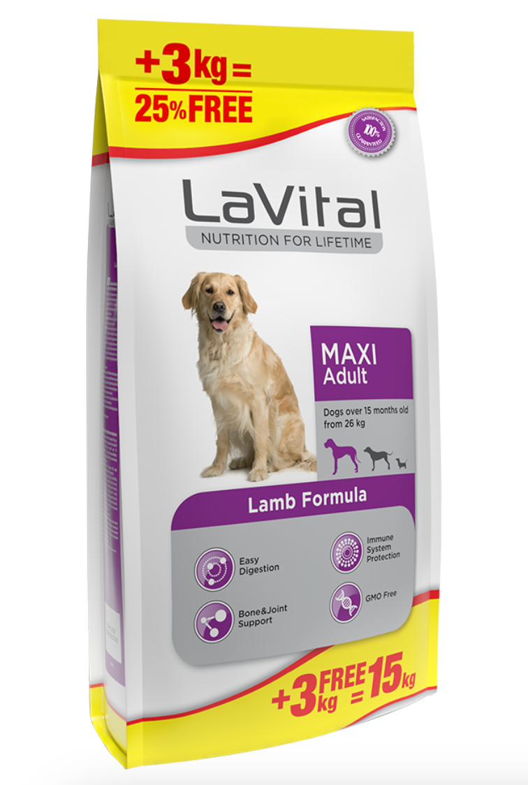 984ea57b1252ec94523193ecf6c465a9.png Lavital Adult Dog Maxi Lamb 15kg - Image 1