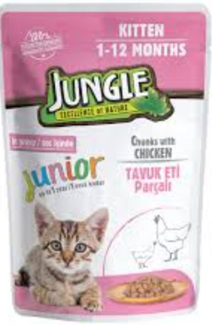 Jungle kitten wet food with chicken 100g