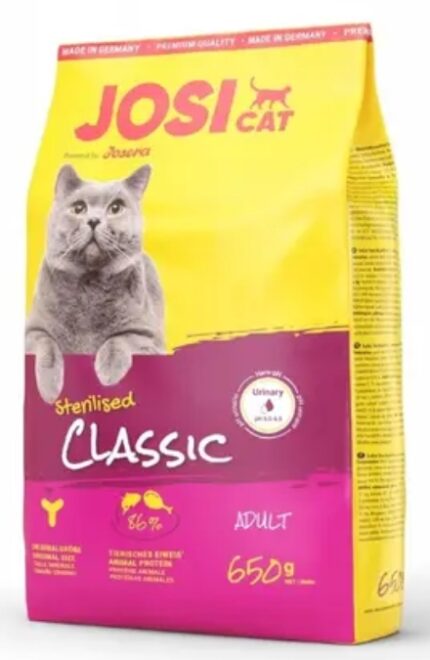Josi sterilize classic Adult cat dry food 650g