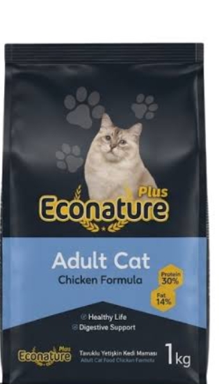 Econature adult cat dry food with chicken 1kg