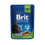 Brit Premium Cat Pouches Chicken Slices for Sterilised