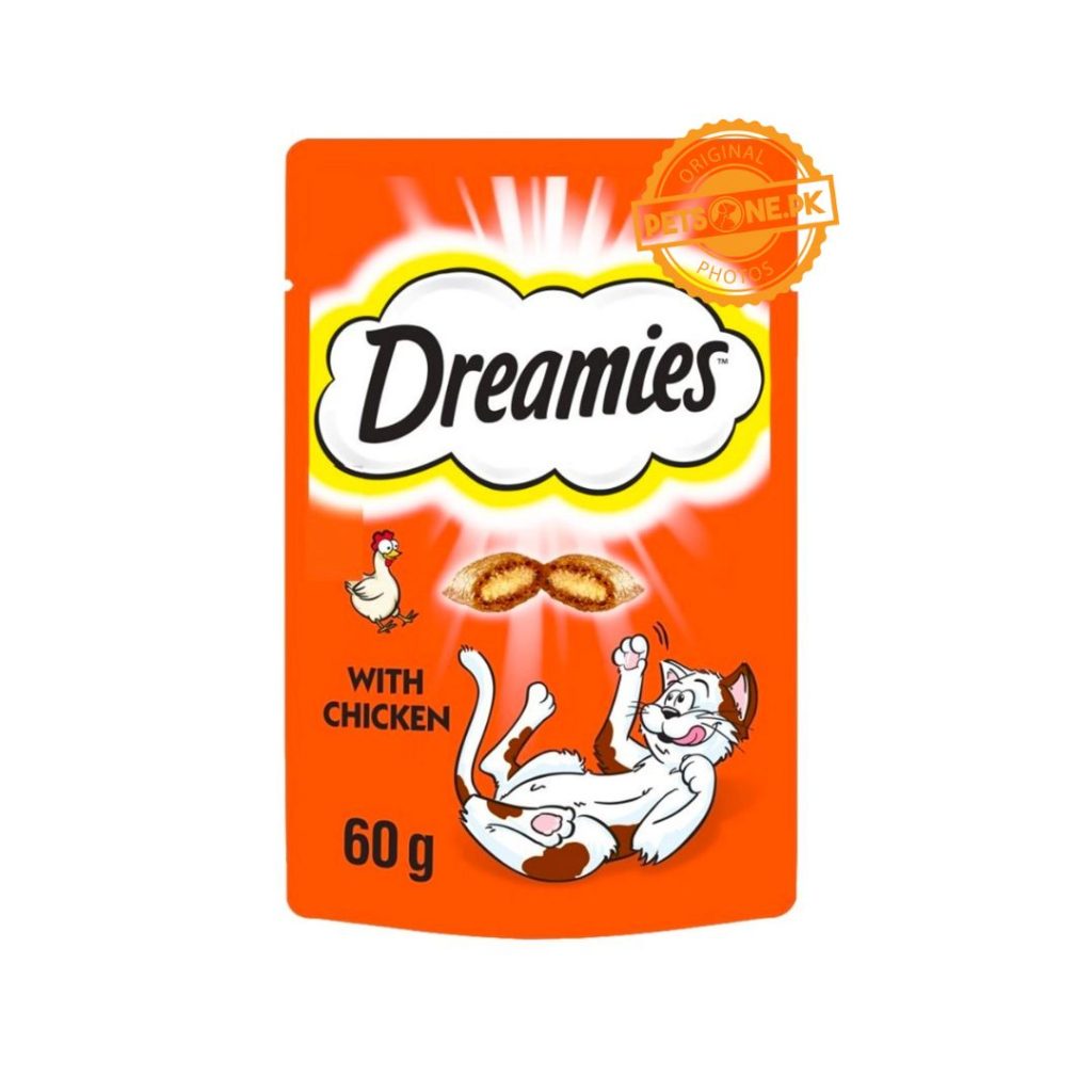ae8c4442c09a2f74bc3020e6bd595826_91577eee-d947-48bf-b724-413b8630e78a.jpg Dreamies Treats with Delicious Cheese 60g - Image 1