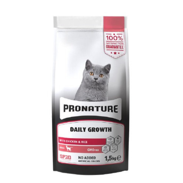 b85bca8f4e5d985dd37a2aecfc7078ab.png Pronature Daily Growth Kitten 1.5kg - Image 1