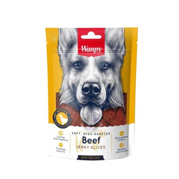 e3d62a41d86fc17a91a651b31e22b924.png Wanpy Soft Oven Roasted Beef Jerky Slices - Image 1