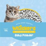 Whiskers Cat Litter Baby Powder 10L