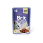 Brit Premium Cat Pouch with Beef Fillets in Jelly for Adult Cats